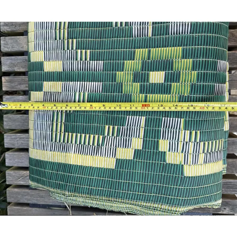 Fiji Tonga Samoa Plant Fibres Vintage Woven Floor Mat Unique Island Heirloom
